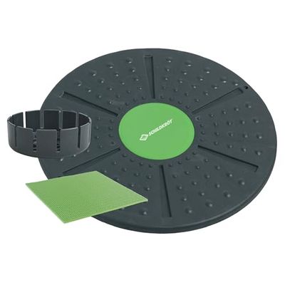 Schildkröt Tabela de equilíbrio, verde/antracite, inclui acessório adicional com curva mais forte e almofada antiderrapante, 960031