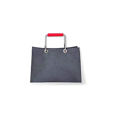 Vacavaliente Bag, Recycled Leather, Frosted Grey