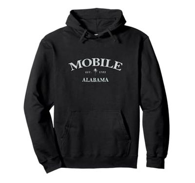 Mobile Alabama | Mobile AL | Mobile Pine Felpa con Cappuccio