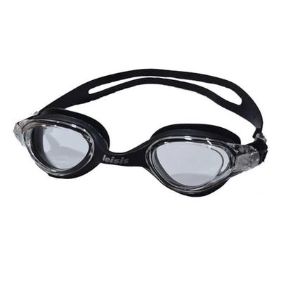 Leisis 0104022 bril, iris, monoblock, volwassenen, uniseks, zwart, eenheidsmaat