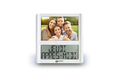 Geemarc Telecom S.A Radio Clock, White, One Size