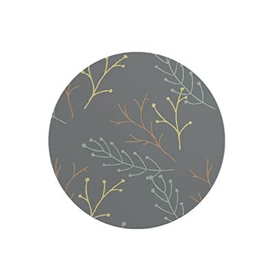 Questo Casa, Ronde digitaal bedrukte muismat, antislip onderkant, voor kantoor en thuis, diameter: 22 cm