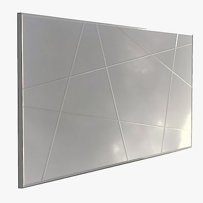 Dekorativ spegel XL "linjer"