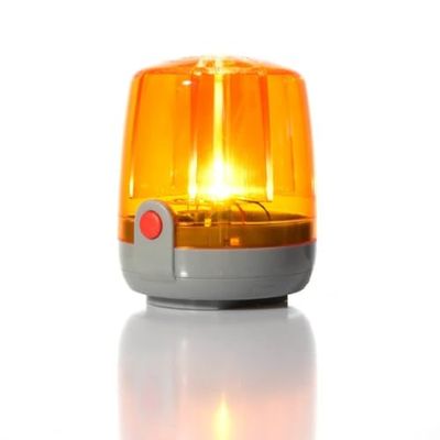 Rolly Toys rollyFlashlight (luce lampeggiante arancione, luce lampeggiante con staffa di montaggio, per veicoli per bambini, a batteria) 409556