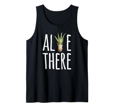 Aloe There Cute Cactus Succulent Funny Aloe Plant Tank Top