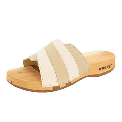 Woody Femme Jenny Sabot, Blanc crème, 39 EU