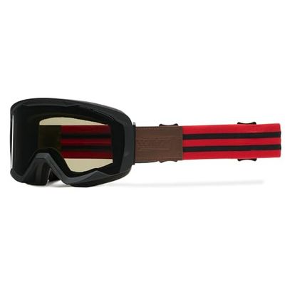 IMX RACING Endurance Motorcycle Goggles, Triple Layer Sponge, DualLens Scratch-Resistant Anti-Fog Coating, Wide 40 mm Silicone Print, Two Lenses Included
