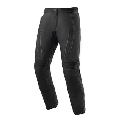 REBELHORN Hiker IV Motorbroek voor heren, textiel, beschermers voor knieën en heupen, niveau 2, HydraShield-membraan, ventilatiekanalen, 3 beenlengtes, maten tot 10XL, Zwart, S