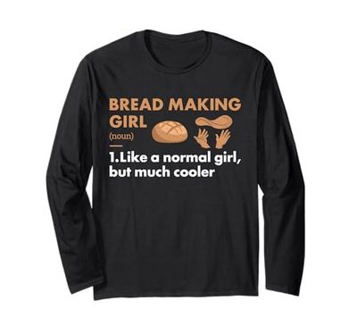 Baker Girl Definizione Pane Making Maglia a Manica