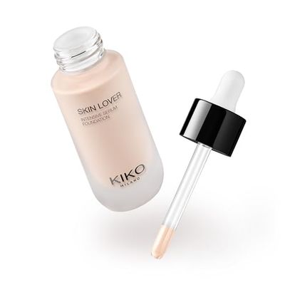 KIKO Milano Skin Lover Intensive Serum Foundation 1NG, Fondotinta Siero Idratante A Lunga Durata