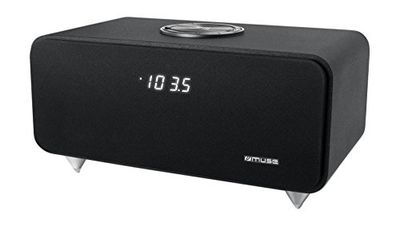 Muse M-620 BT Bluetooth-luidspreker met radio en houten behuizing (PLL-tuner, NFC, USB) zwart