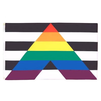 AZ FLAG - Bandera Gay–Straight Alliance - 90x60 cm - Bandera LGBT Gay 100% Poliéster con Ojales de Metal Integrados - 50g - Colores Vivos Y Resistente A La Decoloración