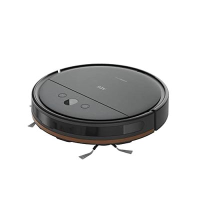 AEG AR61UW1DG - Robot Aspirador, Giroscopio + Cámara, Función Mopa, 14,4V, Autonomía 120 min, Deposito Agua 0,25L, Potencia 2600 Pa, App iOS/Android, Cepillo Motorizado, Base de Carga, Color Gris