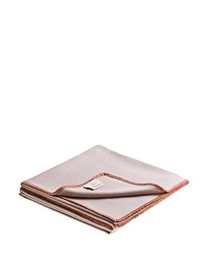 LANEROSSI Bankdeken beige/baksteenrood 140 x 180 cm