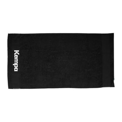 Kempa Sporthanddoek voor kinderen en volwassenen, zwart/wit, 140 x 70 cm