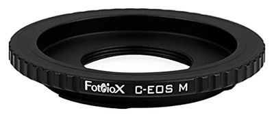 Fotodiox Linsadapter för C-monteringslins (filmlins, CCTV-lins trinokulärt mikroskop fototub) till Canon EOS M spegellösa kameror