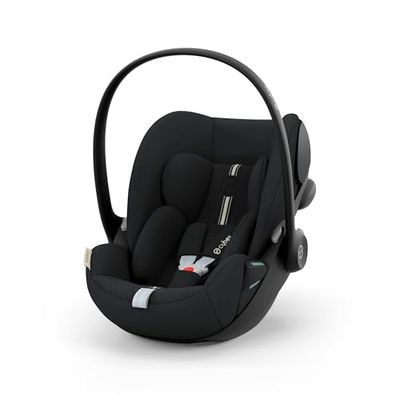 CYBEX Gold Cloud G i-Size Plus fotelik samochodowy dla niemowląt, z wkładką dla noworodka, od urodzenia do ok. 24 miesięcy, dla dzieci od 40 cm do 87 cm, maks. 13 kg, czarny księżycowy