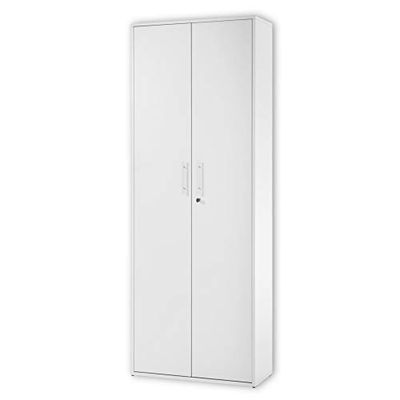 Stella Trading PRONTO Armoire à dossiers verrouillable, gris clair - Armoire de bureau avec deux portes - Set complet de meubles de bureau modernes - 80 x 216 x 35 cm (L/H/P)