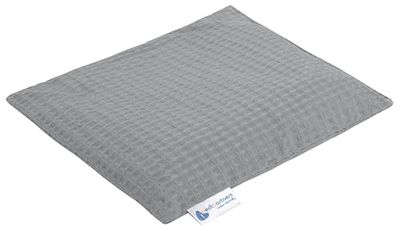 Medi Partners Cuscino termico con noccioli di ciliegia grande 500g rettangolare 20x25cm 100% cotone Waffle per terapia del freddo e del calore