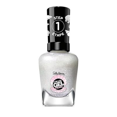 Sally Hansen Miracle Gel, Modern Pearl, Moonlight Mist, malto Unghie, Non si scheggia, Lunga tenuta, Colori brillanti, Semplice da Usare, Non Richiede Lampada UV, 0,5oz
