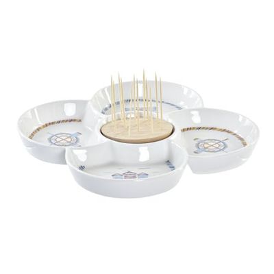 Amuse-Gueule Grès Bambou 21.5x21.5x2.5 Multicolore