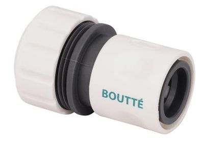 Boutté AQRA19 verbindingsstuk, automatisch, kunststof, buis, diameter 19, beige