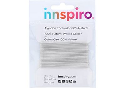 INNSPIRO Cordón algodón Encerado Fino Blanco 0,5mm. 5m.