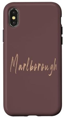 Marlborough Massachusetts Vintage elegant design Case for iPhone X/XS