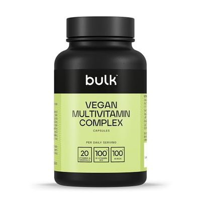 Bulk Complexe Multivitaminé Végétalien, Minéraux, Vegan, Multivitamines, 90 Gélules