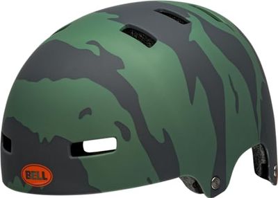 Bell Unisex jeugd Span fietshelm, Matte Ravine Green/Orange, S