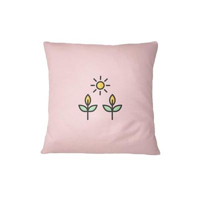 Bona Basics, Dekorativa prydnadskuddöverdrag, heminredning, soffa, cafeteria, storlek: 45 x 45 cm, färg: ljusrosa