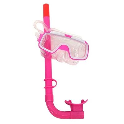 JUINSA Water Sports Duikbril en snorkel, uniseks, kinderen, transparant, 7-14 jaar