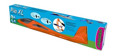JAMARA- Pilo XL - Deslizador de Espuma 2 en 1 (Muy Ligero (160 g), Casi Indestructible, Mecanismo de elevación para Bucle o Vuelo Deslizante, 86 cm de envergadura, Color Naranja (460485)