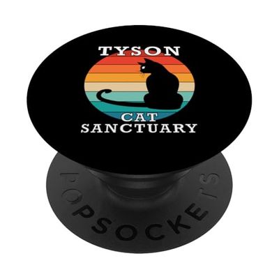 Tyson Cat Sanctuary Group Familia Reunión Nombre PopSockets PopGrip Adhesivo
