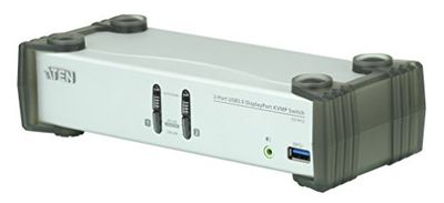 ATEN CS1912 2-Port USB 3.0 DisplayPort KVMP Switch (Cables included), Silver