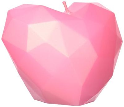 candellana Velas 5902815461371 coração Poly Candle-Pink, rosa