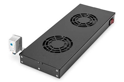 DIGITUS Ventilador de PC 2 ventiladores (48,3cm, 19 pulgadas) negro