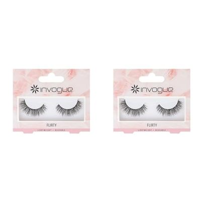 Invogue Lash - Flirty, Black (Pack of 2)
