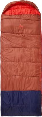 McKinley Camp Comfort II 10, Sacco a Pelo Unisex Adulto, Red Rust/Navy Dark, 225 x 80 cm