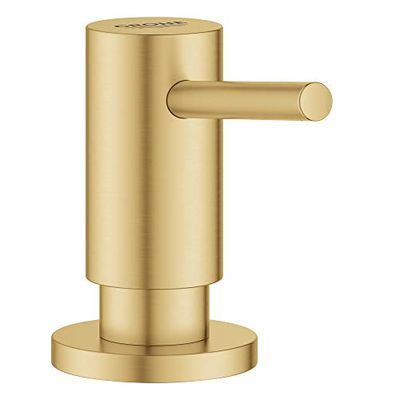 GROHE Distributeur de Savon Rectangulaire en Métal Or - Surface-Mount Soap Dispenser - Hygiène - Cuisine - 1 Unité