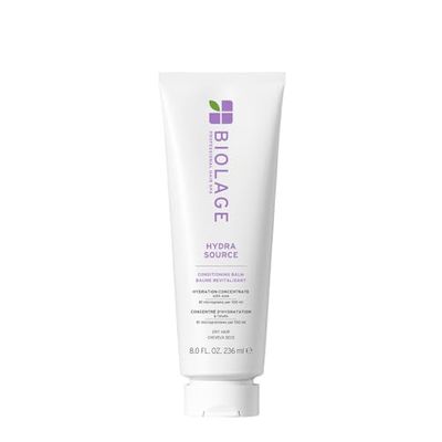 Biolage, Hydra Source, Baume Revitalisant, Cheveux Secs, Nourrit & Adoucit, Enrichi en Aloe Vera Bio, Formule Végane, 236 ml