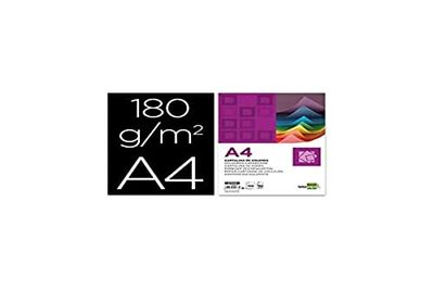 Liderpapel 924583 Papier Cartonné A4 180g/m2 Lot de 100 Bleu