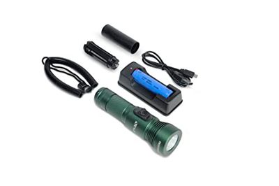 Best Divers X-Hunt-R Lamp 920 Lumen 18650 Oplaadbaar, Groen