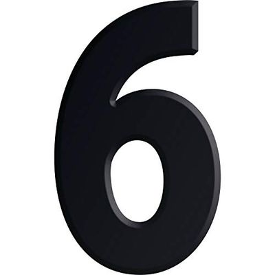 Kirsten 6 30MM Schwarz 30 mm House Number, Black