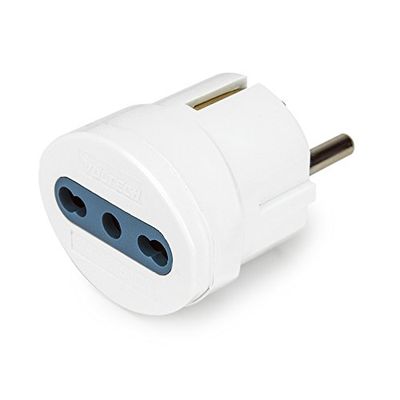 VulTech AT-06 Schuko till Bypass-adapter 10/16 A
