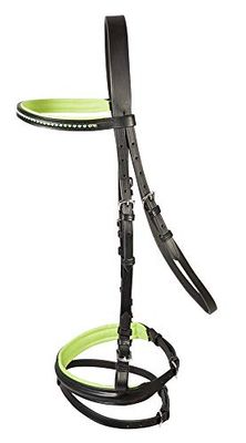 PFIFF Bridon « Staines » - Noir/Vert - Mini shetty