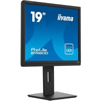 Iiyama Prolite B1980D-B5 48cm 19" LED-monitor SXGA VGA DVI hoogteverstelling pivot zwart