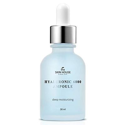 THE SKIN HOUSE since 1979 Ampoule Hyaluronic 6000 (1,01 once liquide, 30 ml). Ampoule d'acide hyaluronique profondément hydratante et apaisante pour hydrater et hydrater