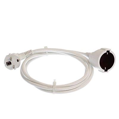as - Schwabe 50201 - Cavo prolunga Schuko, lunghezza 2 m, colore: bianco