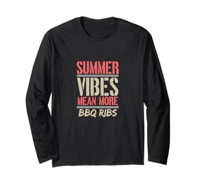 Summer Vibes Mean More BBQ Ribs - Fun Grilling Maglia a Manica